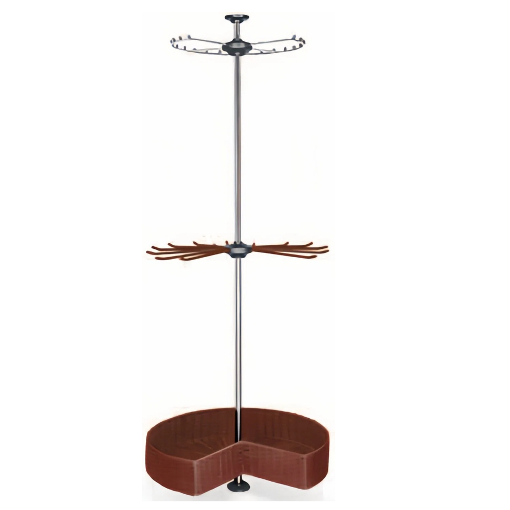 3-Tier Corner Large Flying Saucer Rattan Basket