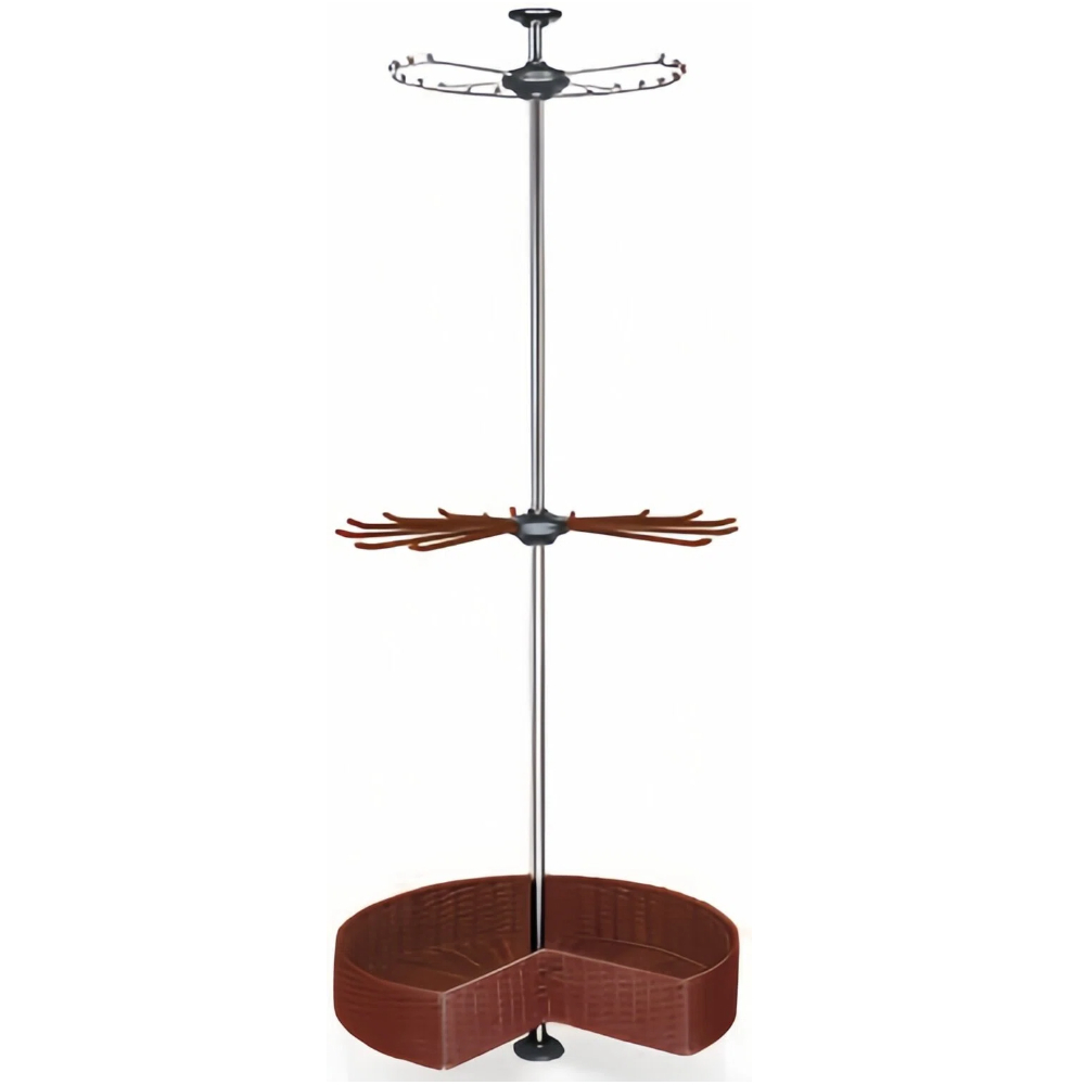 3-Tier Corner Large Flying Saucer Wire Basket
