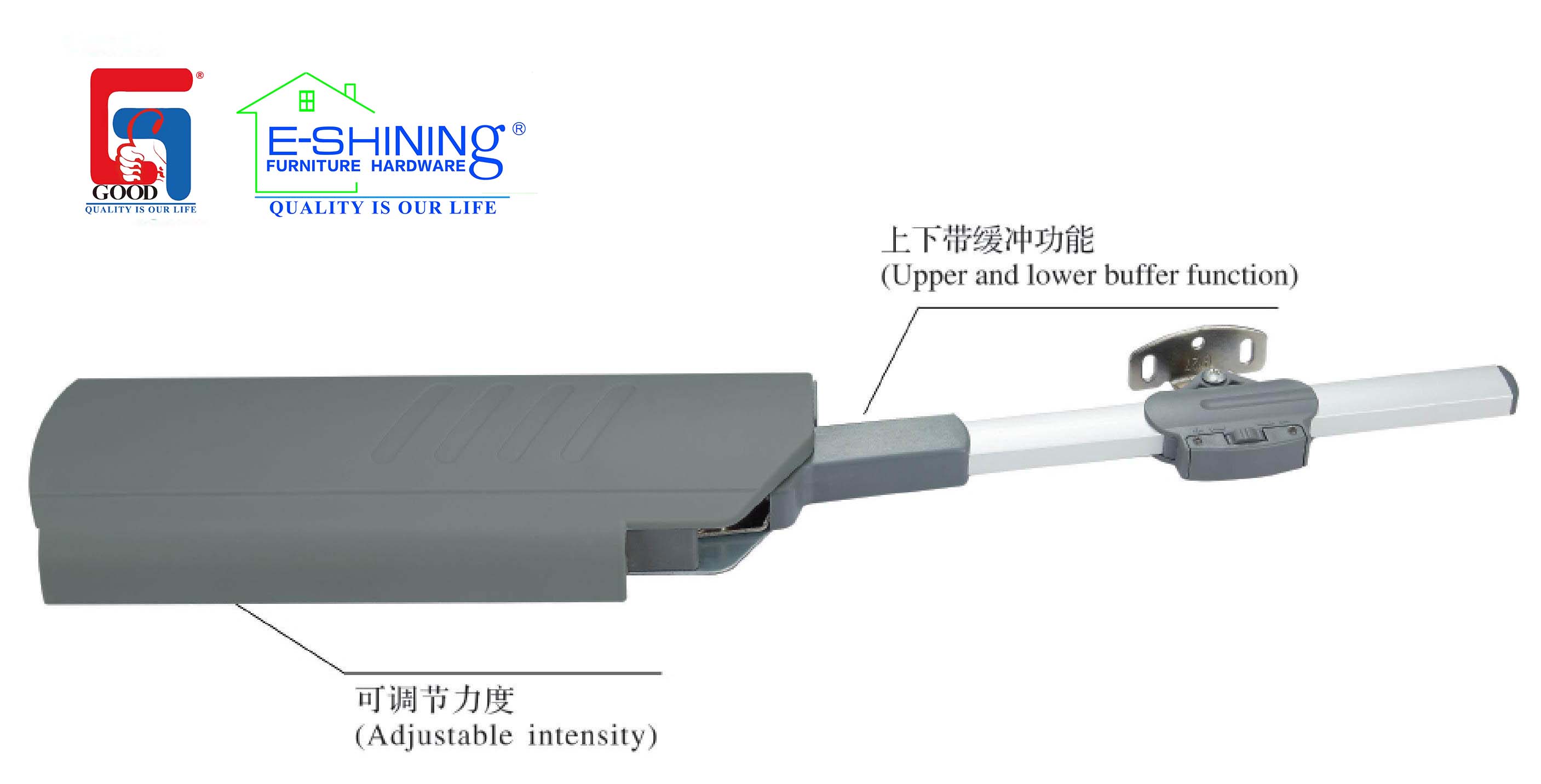 Free Stop Upturning Lift System Cabinet Support Flap Stay 