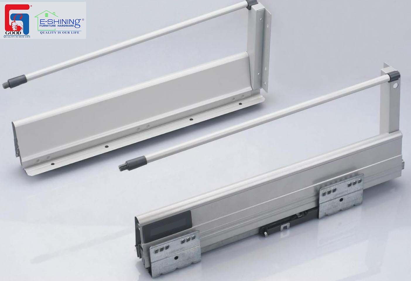 Kitchen Cabinet Hardware Tool Box Metal Drawer Side Slide Rail 