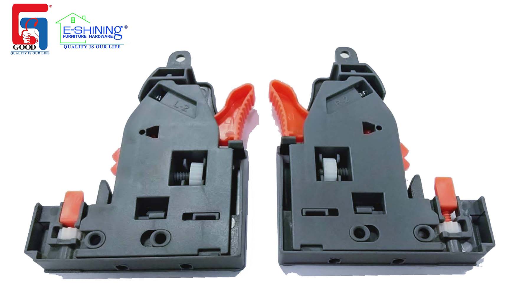 2D release levers for Under-mount slides