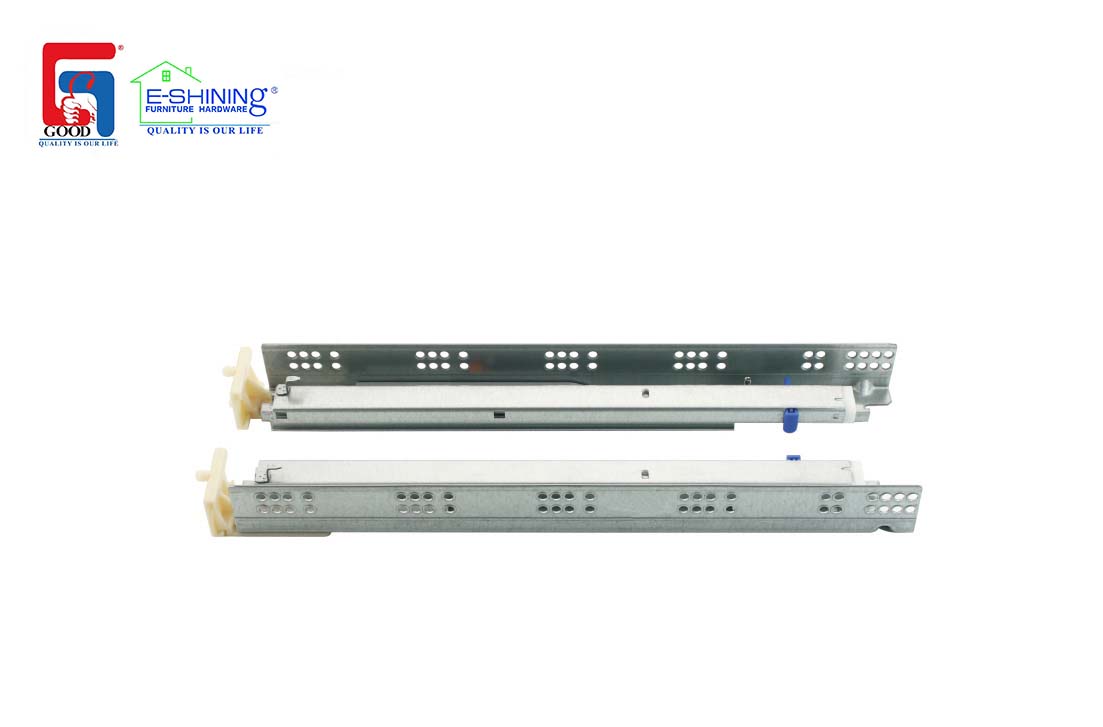 Concealed Under Mount Slide- Face-Frame Touch-Open, FULL Extension-16mm/19mm Drawer Material