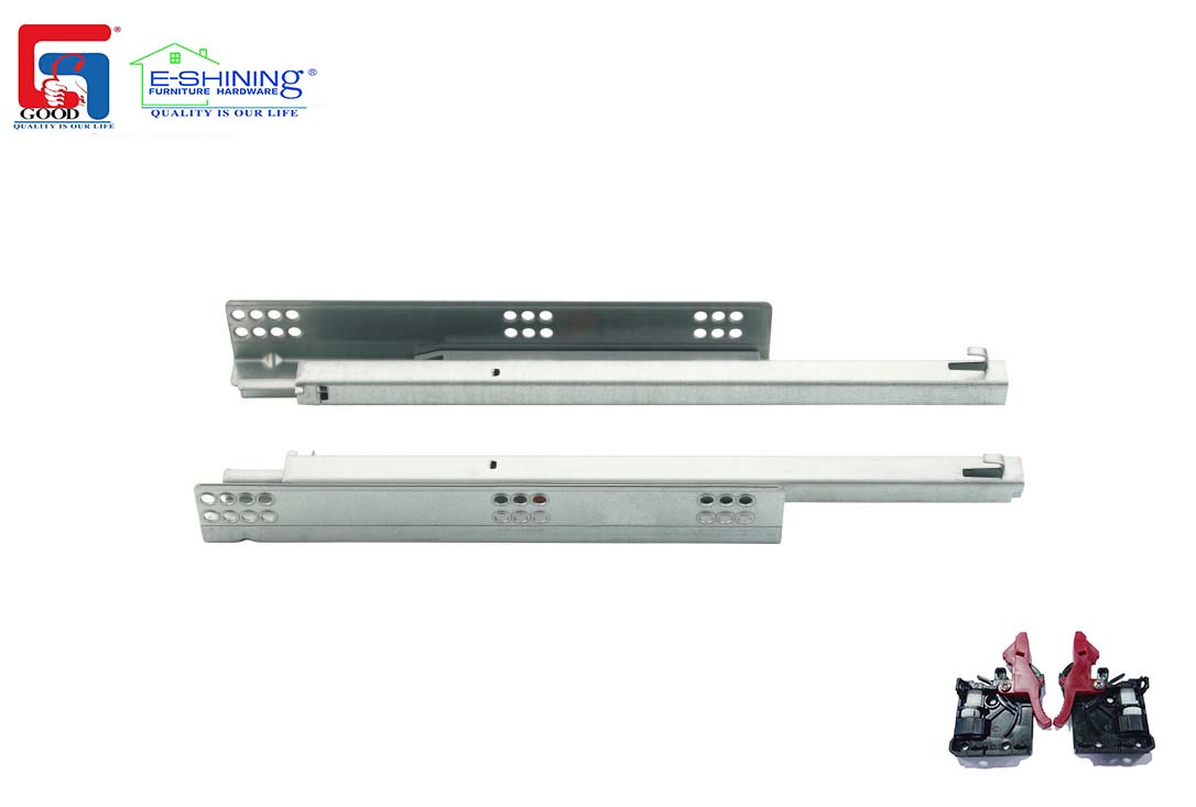 Concealed Under Mount Slide- Frameless Touch-Open, FULL Extension-16mm/19mm Drawer Material
