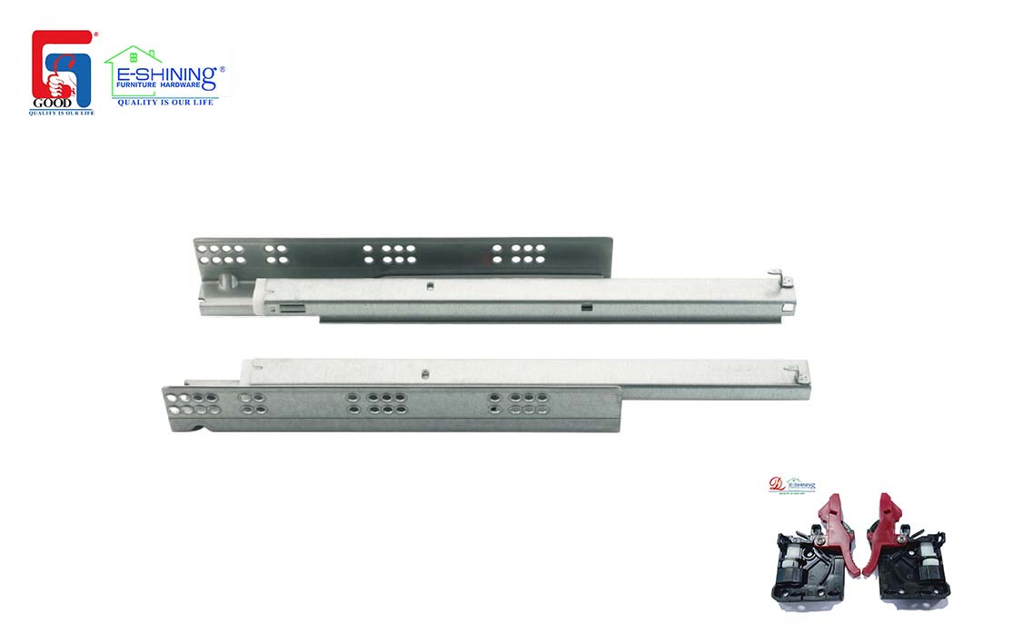 Concealed Under Mount Slide- Frameless Touch-Open, FULL Extension-16mm/19mm Drawer Material