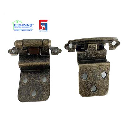 Overlay Cabinet Door Hinges American Style Self-closing Hinge Modern Flush Matte Black Kitchen Ware