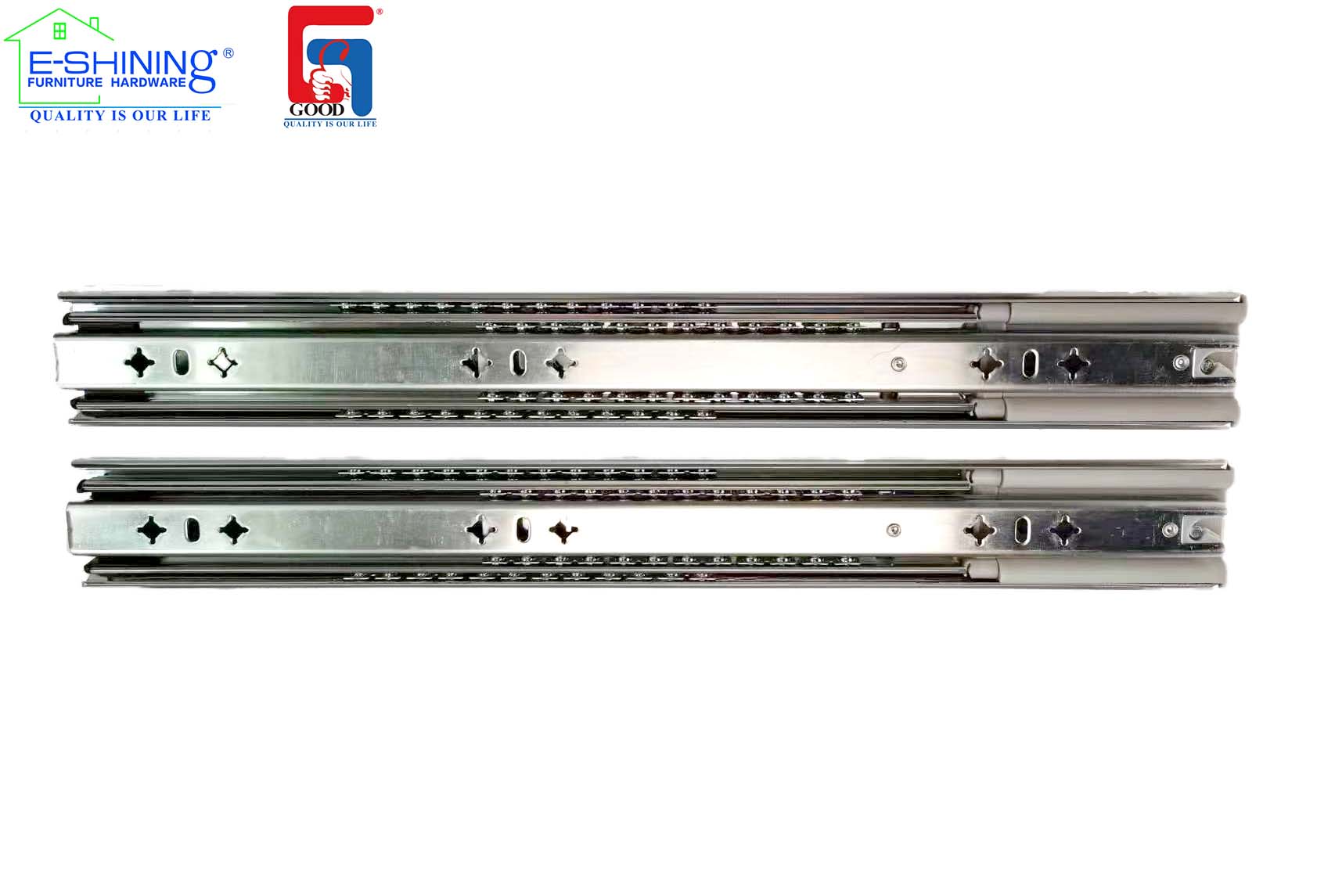 150lb. 50mm SOFT CLOSE Full Extension Slide with 1/2
