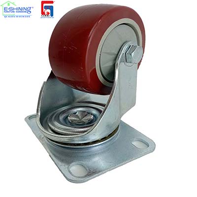 Castor Wheel Light Duty PVC Caster Swivel Casters Newest Selling Red